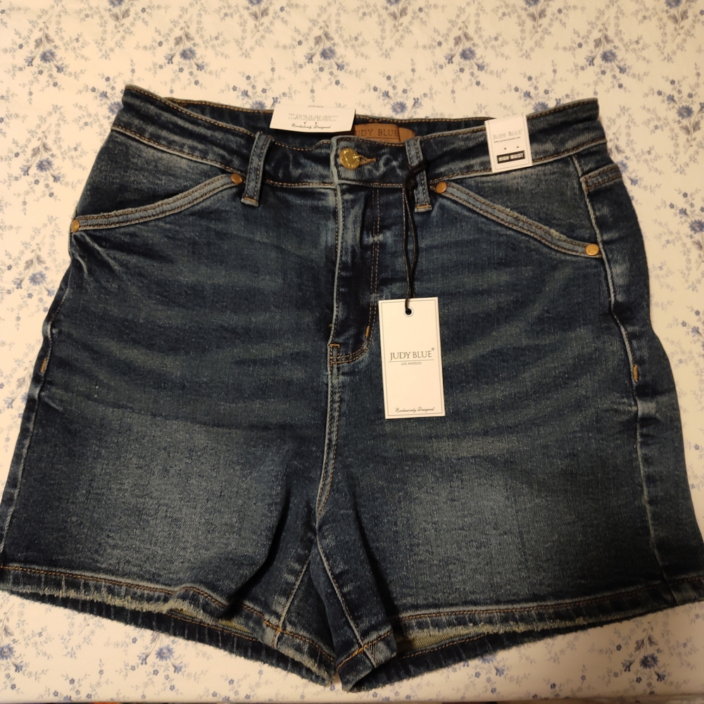 Judy Blue Women's Denim Shorts - Dark Blue